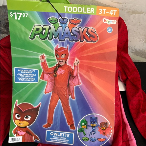 PJ Masks Owlette Toddler Costume with Cape and Mask - Picture 2 of 4